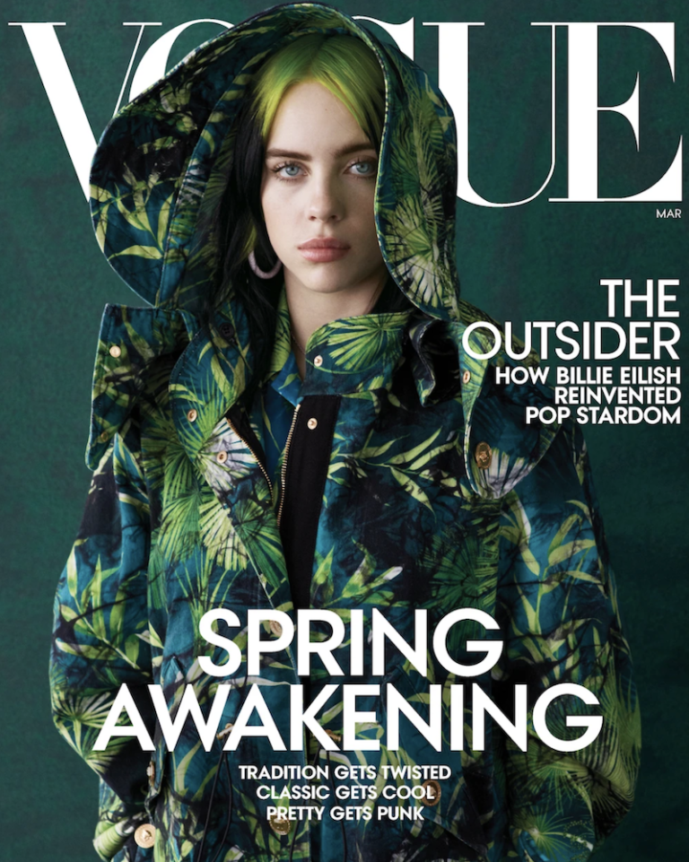 Billie Eilish's Robot Interview + Cover With Vogue Glitter