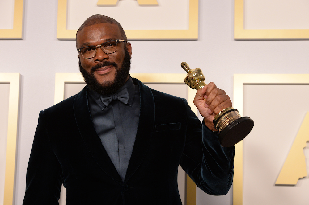 As he accepted the Jean Hersholt Humanitarian Award during the 93rd Academy Awards, Tyler Perry urged audiences to 