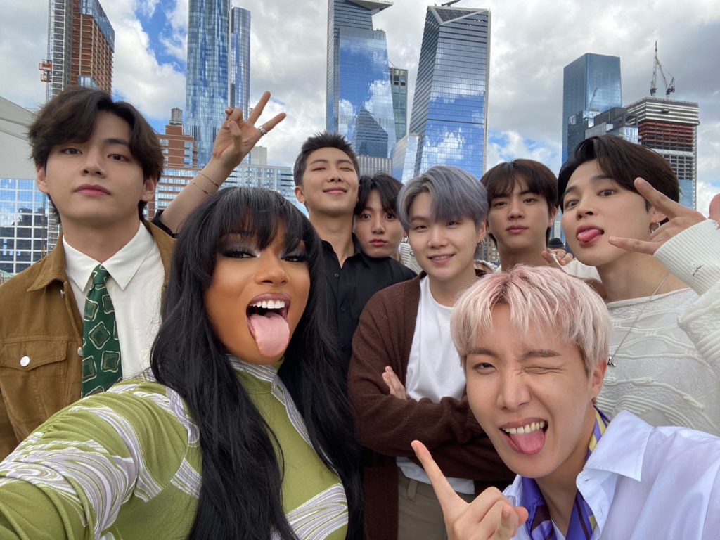 As BTS' four-day concert series rages on, it is hard to forget the surprise they gave their fans as they performed the "Butter" remix for the first time before a live audience. Out came Megan Thee Stallion in bright pink attire, matching the boys' concert wear. While she strutted down the stage, fans could not take their eyes off of her. Many soon revealed to the world their reaction to the appearance on all social media sites, specifically Twitter and Instagram, where many K-pop fans reside. 