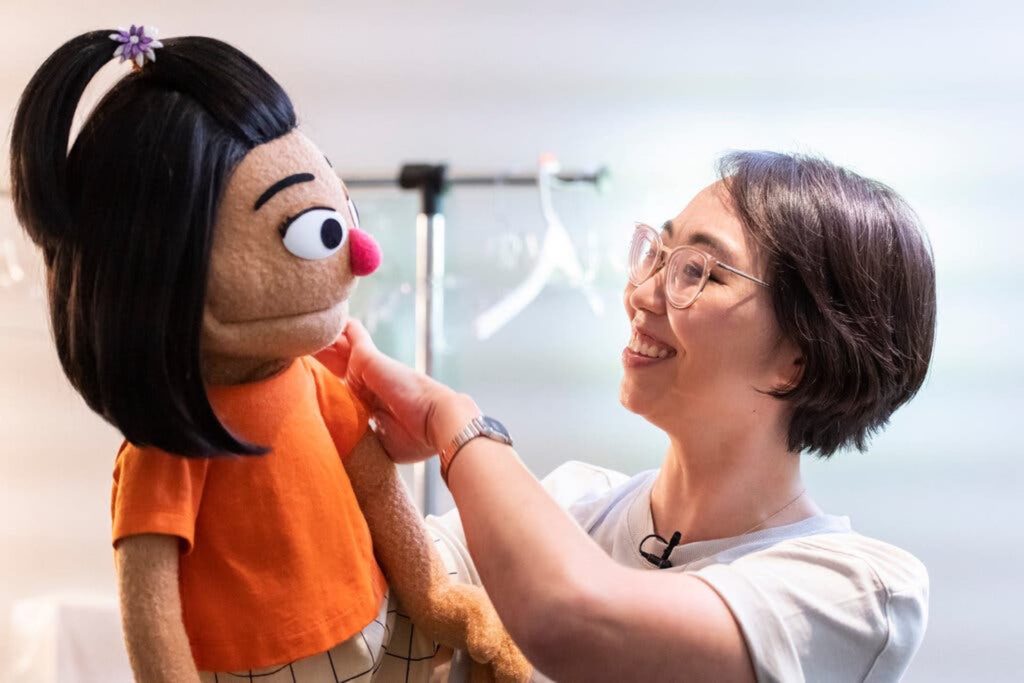 "Sesame Street" has introduced their newest muppet seven-year-old Ji-Young.