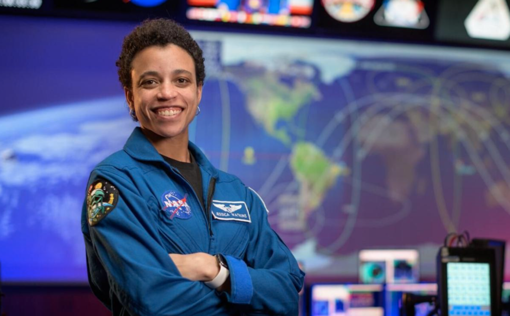 Dr. Jessica Watkins, 33,  a NASA astronaut, will become the first Black woman to live and work at the International Space Station crew.
