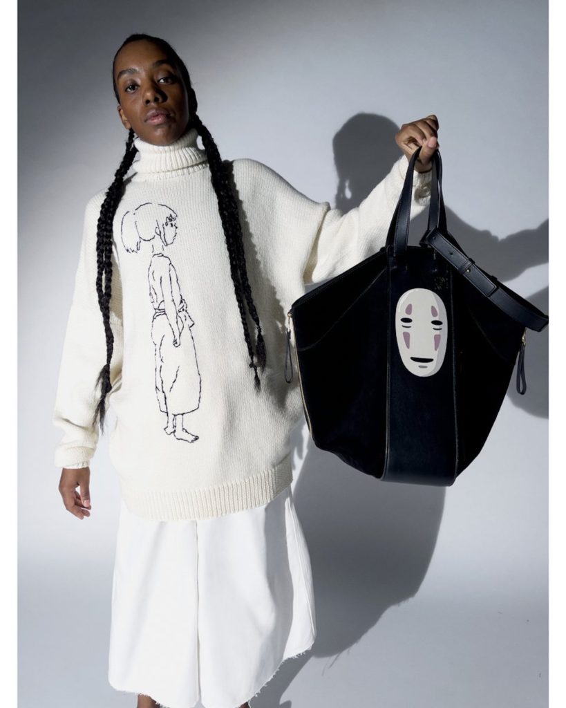 Luxury fashion brand LOEWE released its new collaboration with Studio Ghibli on January 7 with the all-time highest-grossing film in Japan, Spirited Away (2001). Their first successful 2021 collaboration was with the film My Neighbour Totoro (1988). Now, LOEWE rolls into 2022 with a dreamy and whimsical collection based on the animated film Spirited Away.
