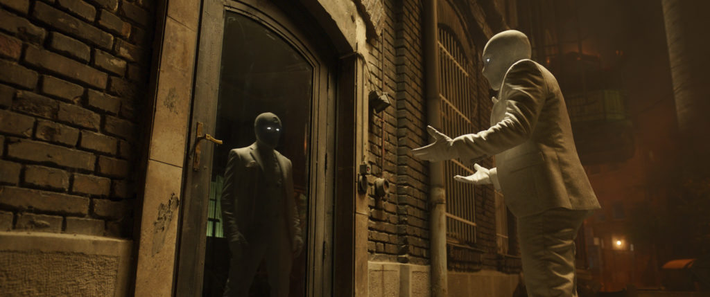 Marvel Studios released the first episode of the new series Moon Knight exclusively for Disney+. The series stars Golden Globe winner Oscar Isaac (Show Me a Hero, Star Wars Trilogy) as both Steven Grant/Mr. Knight and Marc Spector/Moon Knight, alongside Ethan Hawke (The Good Lord Bird, Before, Trilogy) as Arthur Harrow and May Calamawy (Ramy, The Long Road Home) as a smart and witty Layla El-Faouly. 