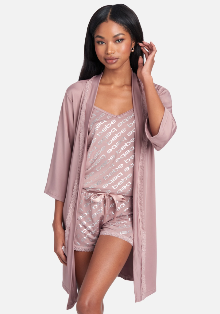 Bebe has the cutest and comfiest pajamas to make nights at home relaxing and restful while still being stylish. Whether you're lounging with your girls or having a movie date with a crush, Bebe's pajamas will make you feel confident and comfortable. 