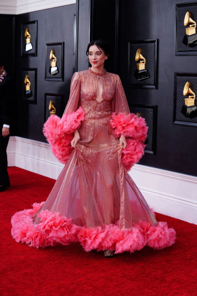 St. Vincent scored her third career Grammy at the 64th Annual Grammy Awards on April 3. The "Candy Darling" singer beat out other incredible nominees, Halsey, Fleet Foxes, Japanese Breakfast, and Arlo Parks. 