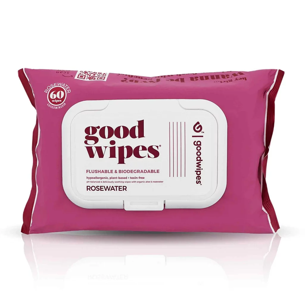 Great for everyday use, but especially when things are not feeling the freshest, these Goodwipes Flushable & Plant-Based Wipes are here to help. These do not contain any toxins, harsh chemicals, or artificial scents, unlike many wipes. Its blend of vitamin E and aloe brings a layer of soothing to keeping you clean and leave you feeling refreshed and more light. Shop these wipes here for $6.49.