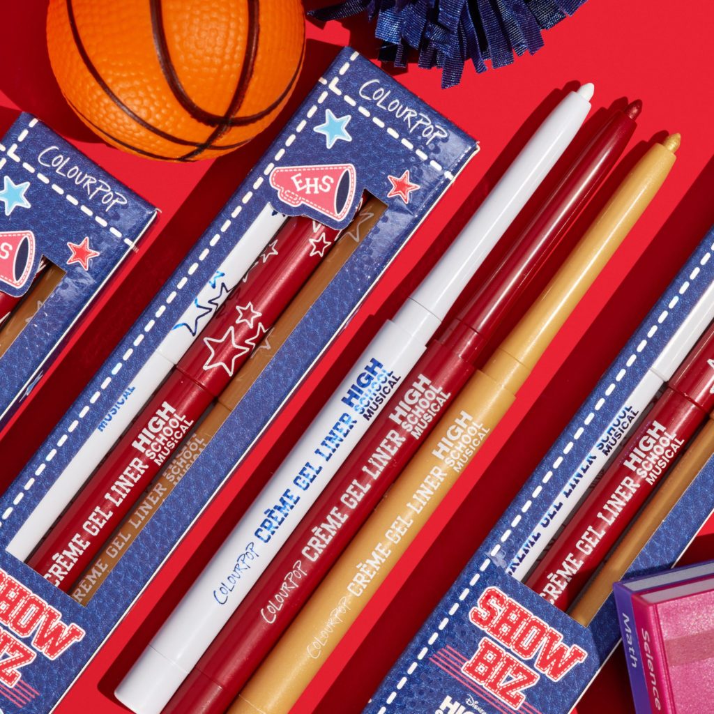Looking to show off your school spirit this season? Look no further than the "show biz" crème gel liner trio. The pack of liners includes East High’s main colors: matte white, metallic red, and shimmery gold, which is released just in time for this year’s Friday Night Lights.