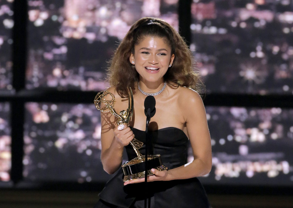 Zendaya leaves the Emmys feeling euphoric after she becomes the first black woman to win the award for Outstanding Lead Actress in a Drama Series twice.