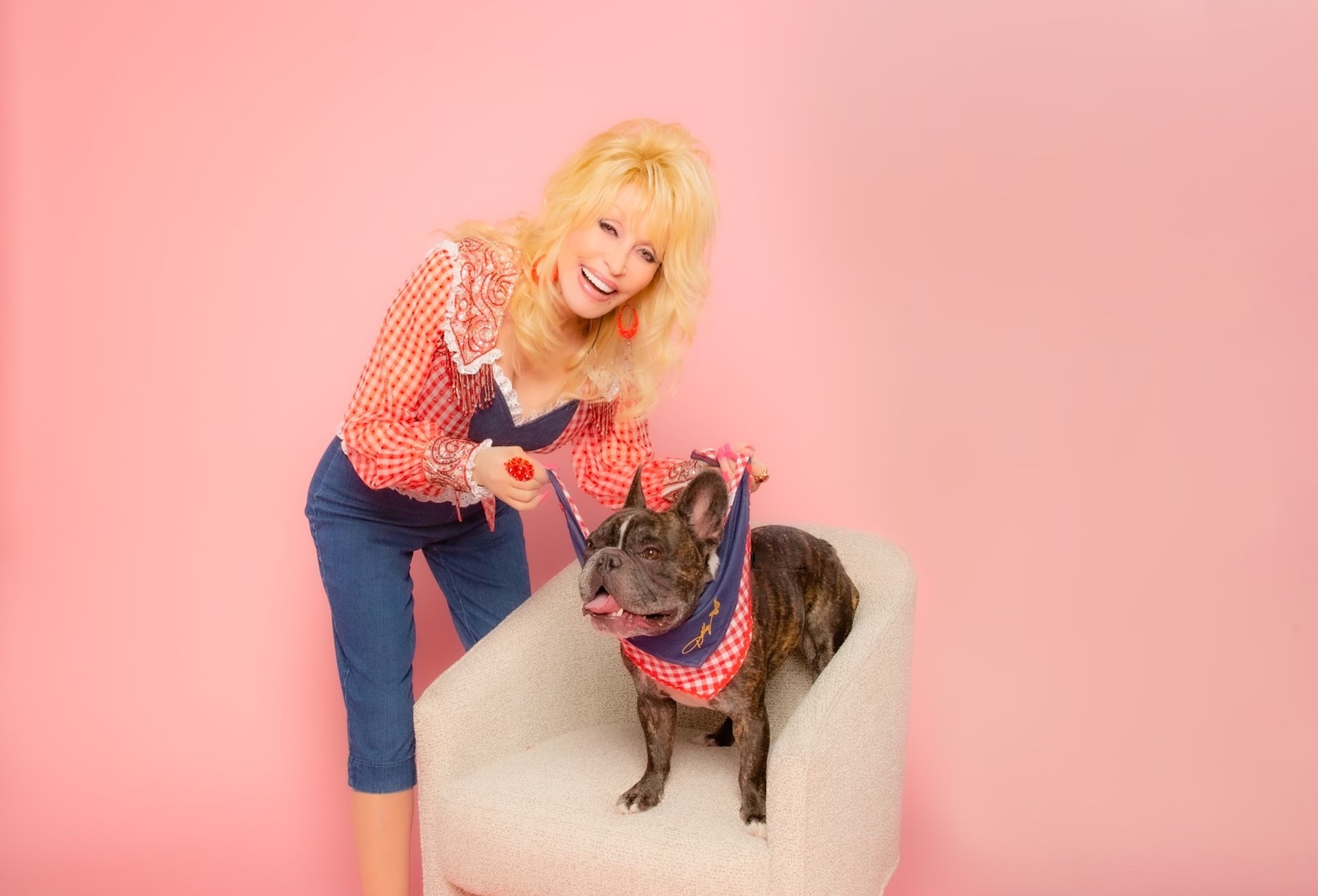 Dolly Parton has always had that puppy love. The country icon unveils her latest endeavor: Doggy Parton.