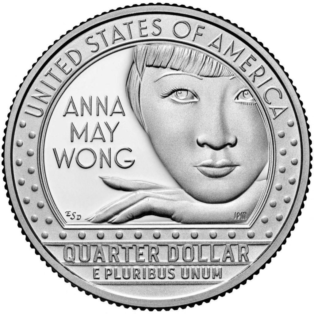 Anna May Wong will be the first Asian American to be pictured on any piece of United States currency. The late actress will be featured in the new quarter.