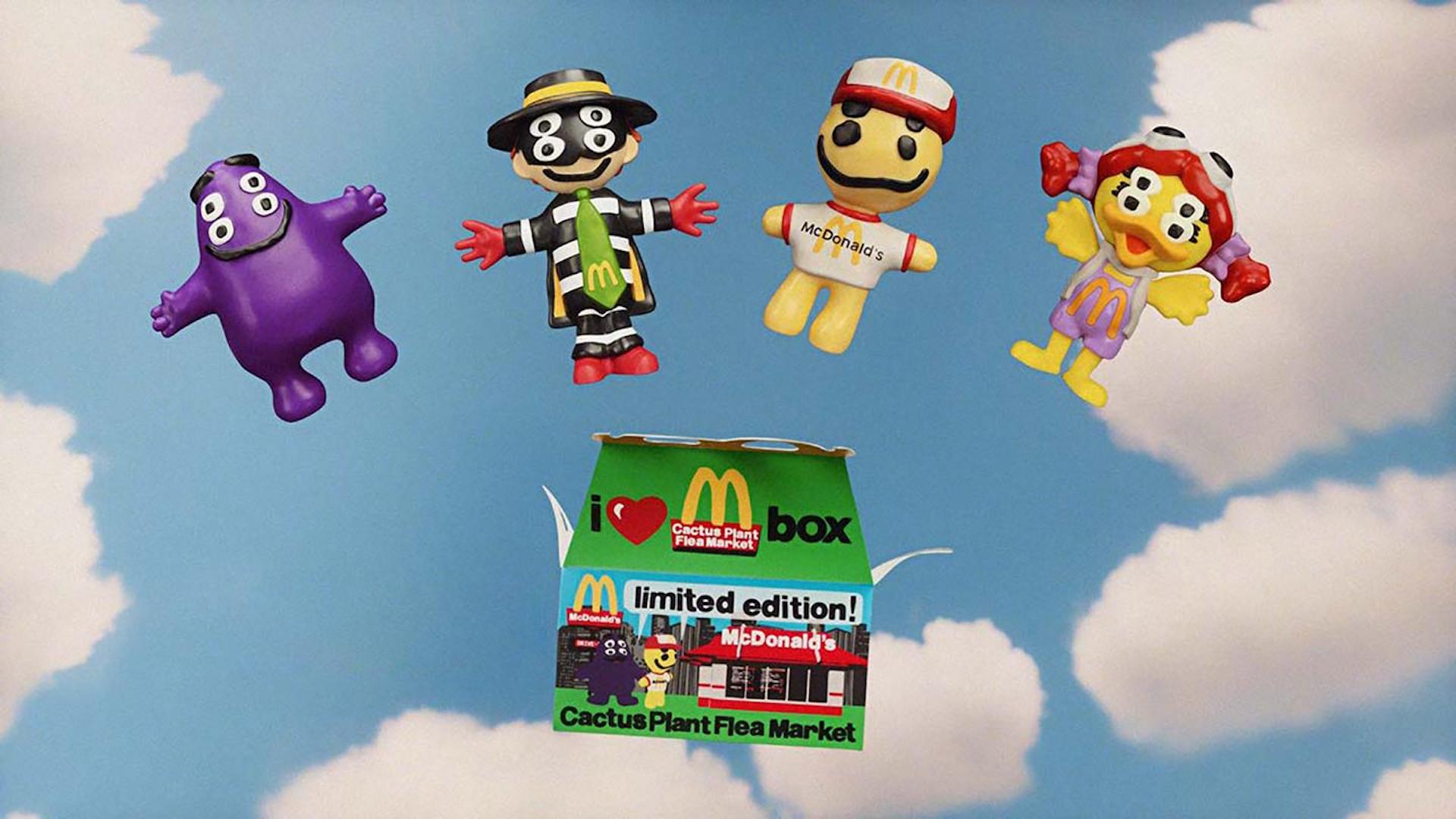 The McDonald’s and Cactus Plant Flea Market collaboration for the “Adult Happy Meal” creates a toy that is now reselling on eBay for nearly $300,000.