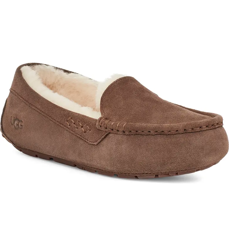 The UGG Ansley Water Resistant Slipper is going to be the softest shoe you will wear in Boston. These moccasins are made of a suede material that is water-resistant. The plush is made out of wool that feels like you are stepping on clouds. These also come in several colors, so get your pair now for $100. 