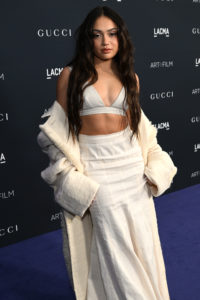 TikTok star Avani Gregg walked the red carpet with a chic all-white look at the Los Angeles County Museum of Art (LACMA) Art & Film Gala this past weekend.