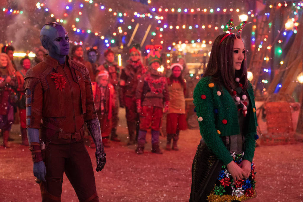 The 'Guardians of the Galaxy' return to Disney+ just in time for the holidays. This Christmas special stars, Pom Klementieff as Mantis and Dave Bautista as Drax.