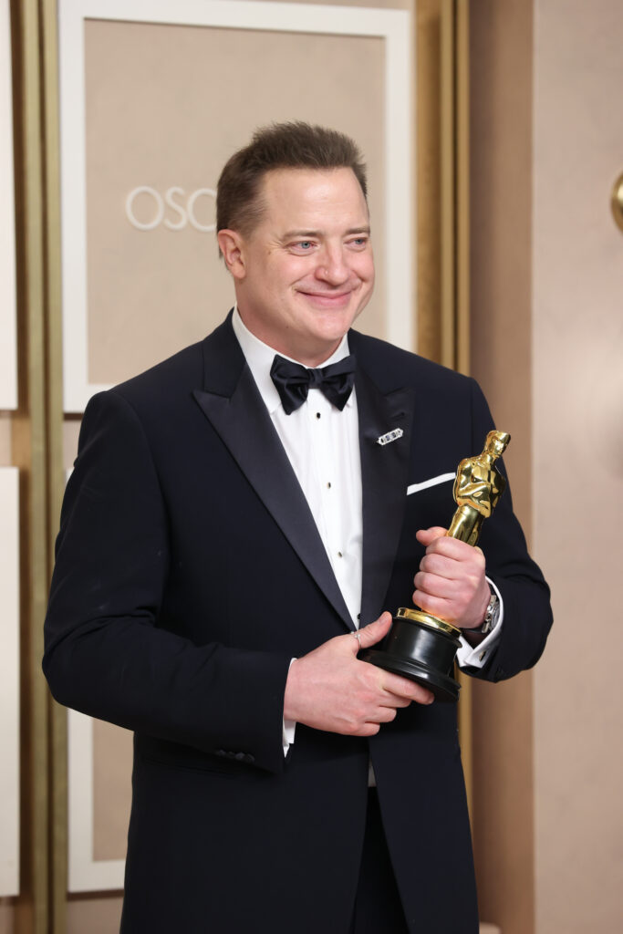 Fans rejoice when actor Brendan Fraser virtuously accepts his first Academy Award at the 2023 Oscars. 