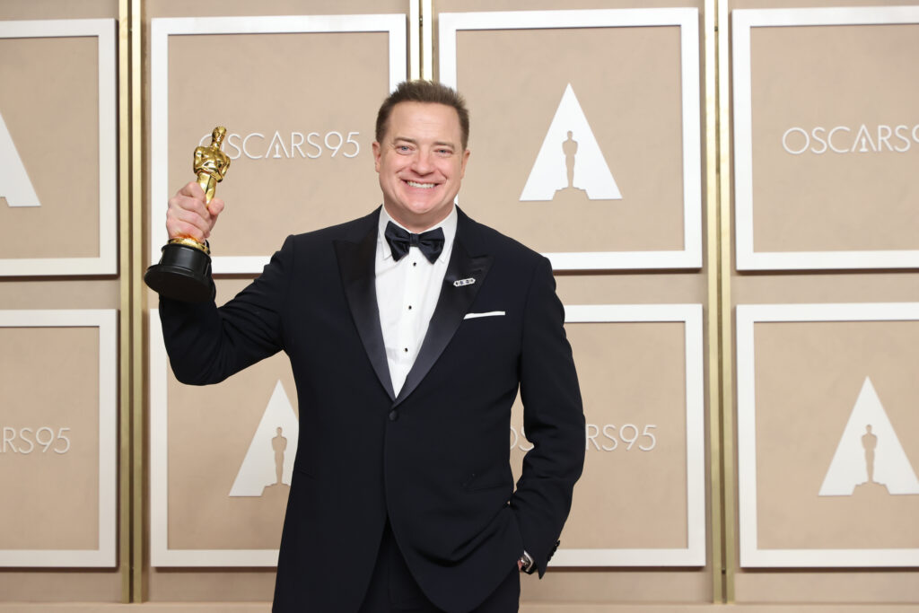 Fans rejoice when actor Brendan Fraser virtuously accepts his first Academy Award at the 2023 Oscars. 