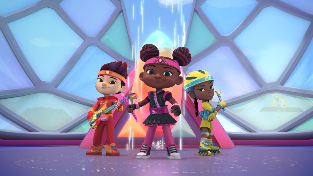 Disney Junior and Hasbro’s entertainment studio, eOne, dropped a first-look trailer for the new kids TV series Kiya & the Kimoja Heroes, which will air on Disney Junior and Disney+ on March 22.