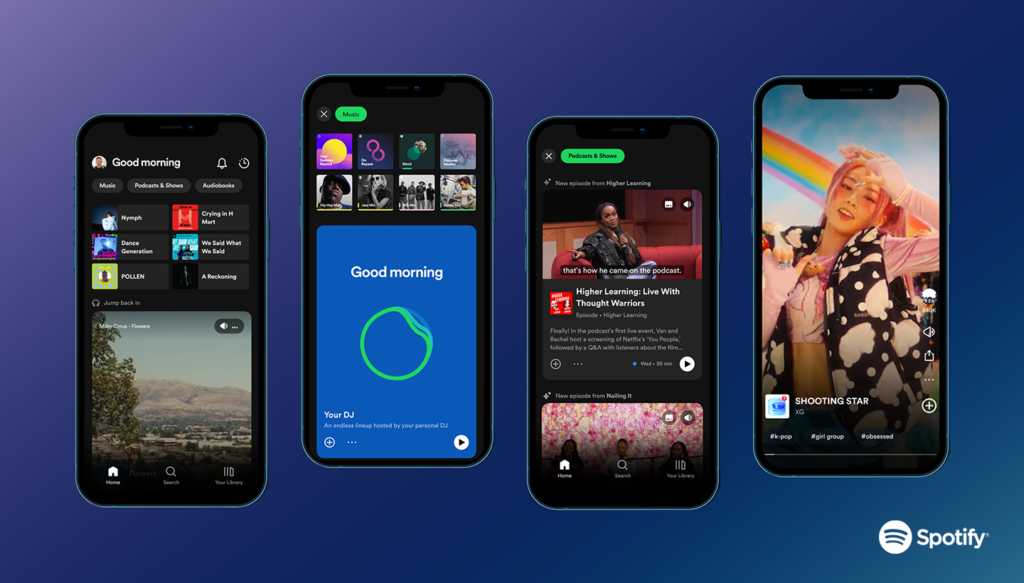 Spotify just dropped a video for their new home feed design on March 8.