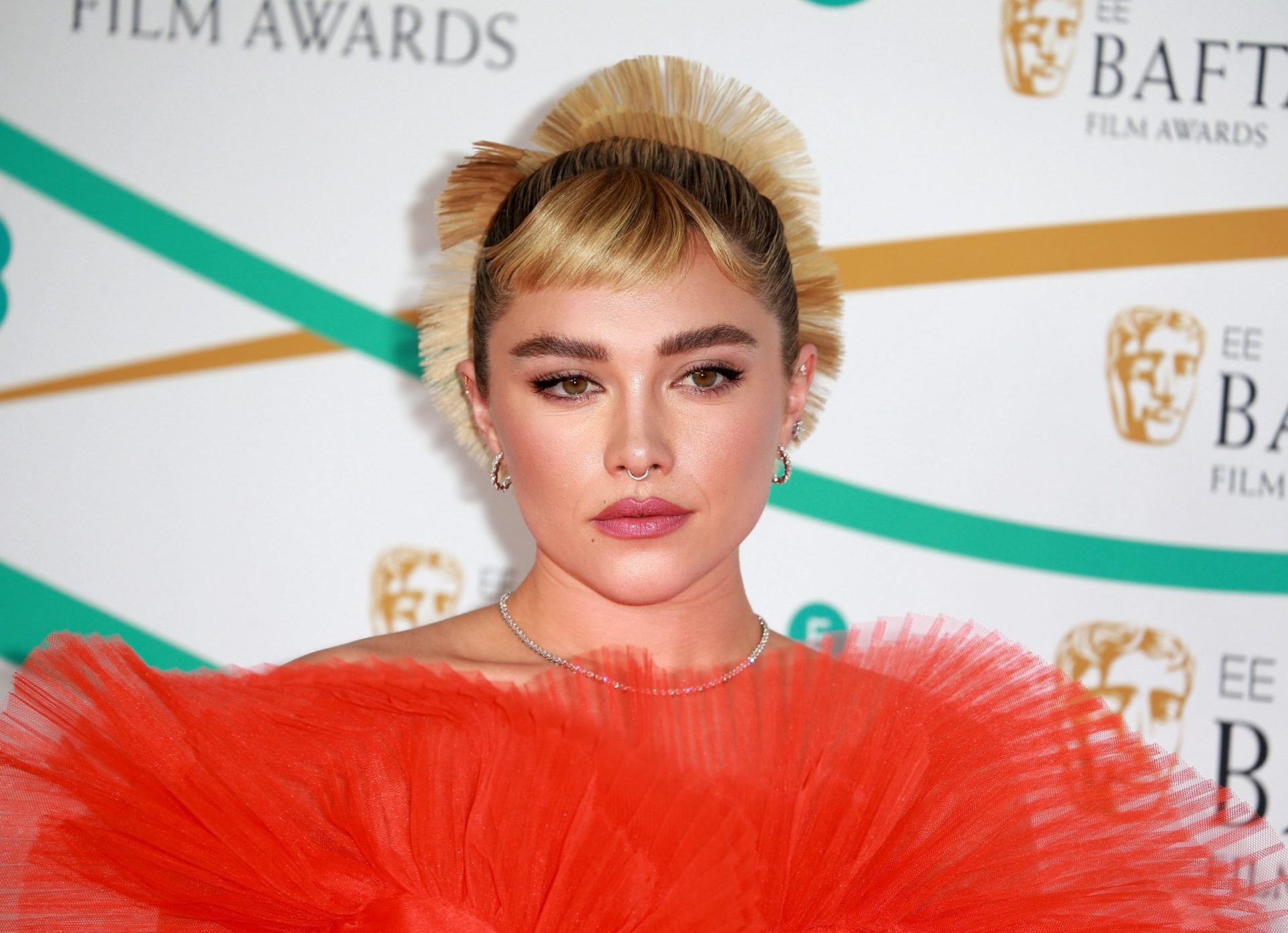 Florence Pugh made an appearance at Paris Fashion Week wearing a completely sheer skirt to sit front row at the Valentino ready-to-wear show.