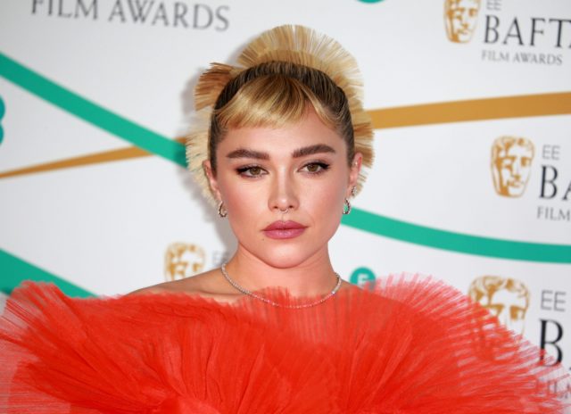 Florence Pugh made an appearance at Paris Fashion Week wearing a completely sheer skirt to sit front row at the Valentino ready-to-wear show.