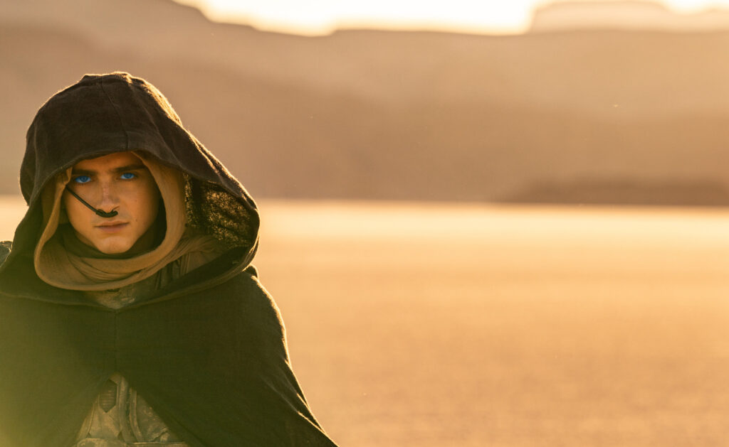 Warner Bros. just released the first poster for Dune: Part Two featuring Timothée Chalamet and Zendaya reprising their roles in the film’s highly anticipated sequel.