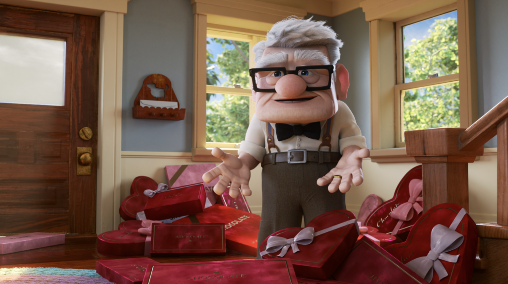 From the 2009 Pixar film Up, the beloved Carl Fredricksen is single and ready to mingle. 