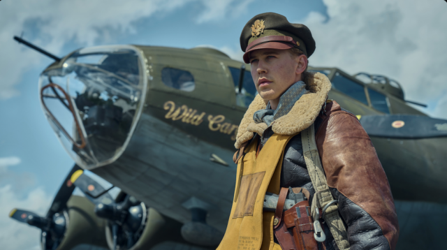 Austin Butler takes to the skies in Apple TV+'s Masters of the Air, which is set in WWII. The historical drama is based on Donald L. Miller’s book.