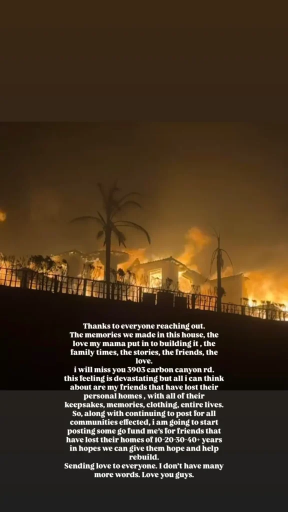 Bella Hadid is heartbroken after her multi-million dollar Malibu home was destroyed by the ongoing wildfires ravaging Los Angeles. 