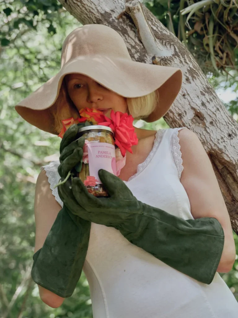 Pamela Anderson New Floral Limited-Edition Flamingo Estate Pickles Support Wildlife