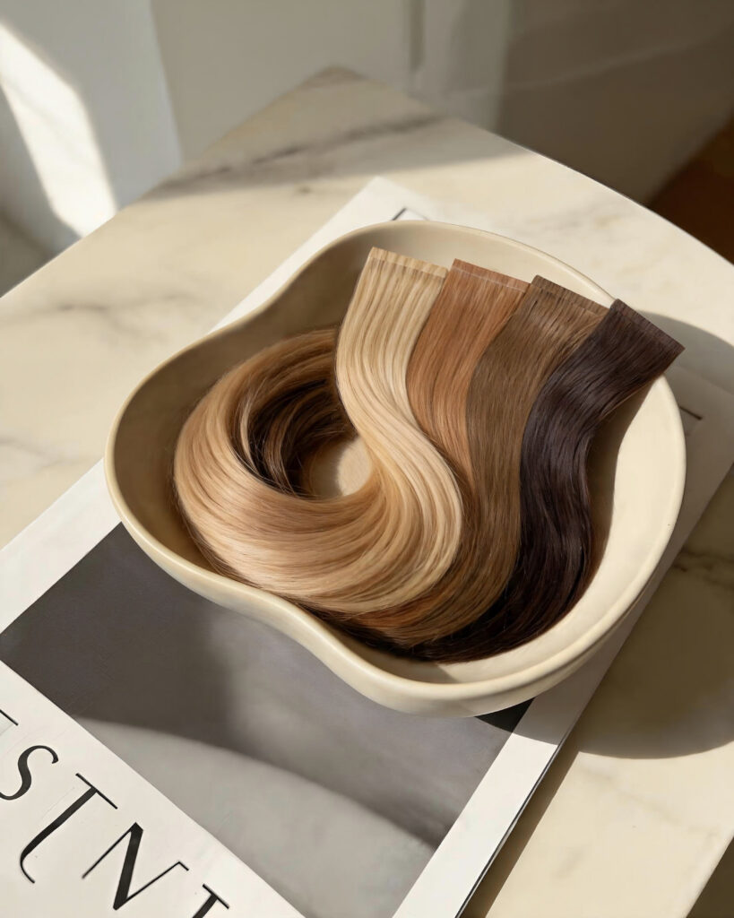 Did TikTok convince you to get a summer chop? Now that fall is on the horizon, you may be wondering what to do next. Don’t fret – Luxy Hair is here to save your strands, as the highly rated hair extension brand is stepping out of its clip-in box, debuting its Effortless Tape-In Extension line.